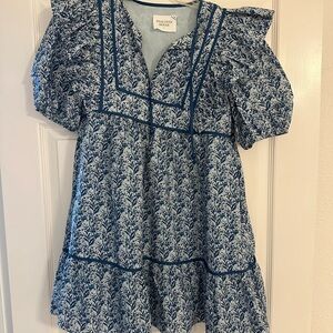 Hill House Blue Floral Mini Dress